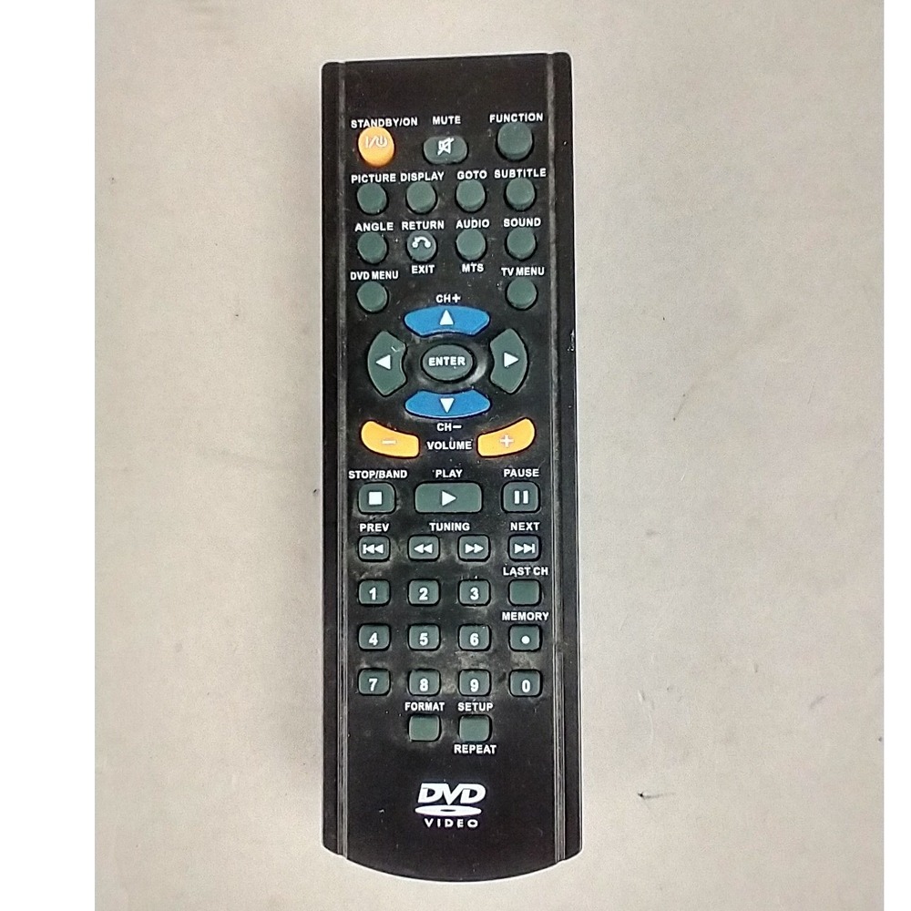 DVD Video Player Remote Control‎ Replacement Black 13645071 Tested